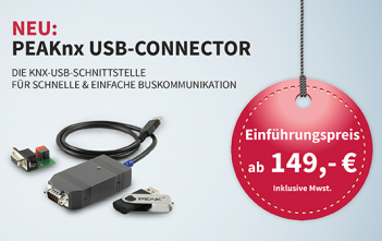 PEAKnx: USB-Connector für die schnelle und einfache Buskommunikation